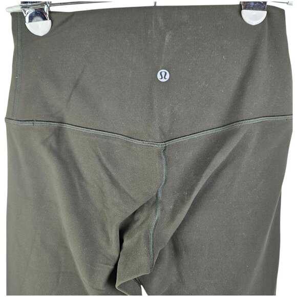 Lululemon Olive Green Align Cropped Leggings Size 6 - Picture 3 of 8
